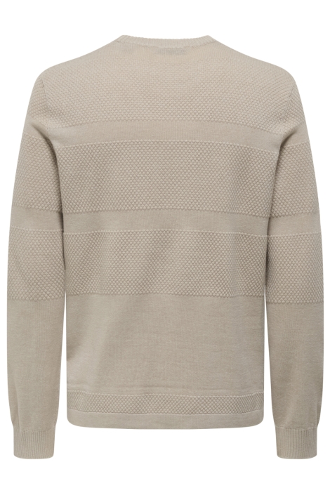 Only & Sons onsmalik reg 12 pinaple crew knit n